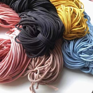 MYLULU-Cuerda elástica de poliéster de 2/2, 5/3mm, trenzada redonda colorida, banda de cuerda elástica para prendas de vestir - Product Image 5