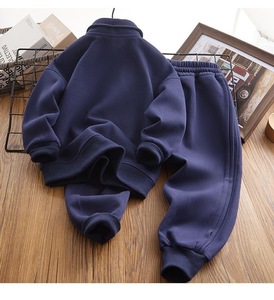 2025男の子服セット<span class=keywords><strong>10</strong></span>年卸売男の子セット服2ピーススウェットシャツ + パンツ冬子供トラックスーツ男の子用