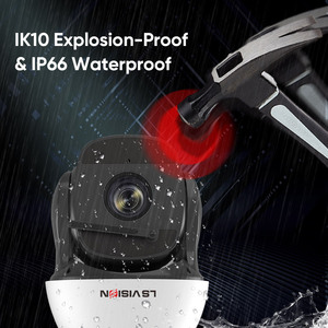 LS VISION กลางแจ้ง 8MP 37X ซูมออปติคอลความเร็วสูงกล้องรักษาความปลอดภัย AI PTZ ฐานโครงการ HD การติดตามอัตโนมัติที่มองเห็นได้ + กล้องความร้อน - Product Image 5