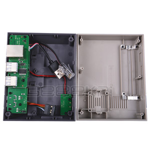 Funda GeeekPi NESPi + Plus Retroflag Kit con ventilador + controladores de juego inalámbricos SNES/Turbo/2,4G opcionales para Raspberry Pi 3 B + /3/2B