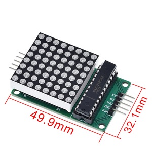 TZT 8x8 8x8 MAX7219 modulo matrice Led MCU modulo di controllo Display per Arduino 5V modulo di interfaccia catodo comune