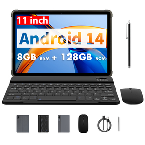 2 <strong>in</strong> 1 Tablet PC with Pen 11 Inch Android 14 with Wireless <strong>Keyboard</strong> Case Touch Pen RAM 4GB ROM 128GB <strong>Computer</strong> Tablets 8000mAh - Product Image 1
