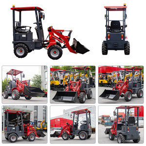 Minicargadora de ruedas eléctrica para granja pequeña, batería compacta frontal a la venta con horquilla - Product Image 3