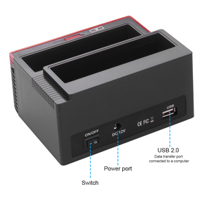 2.5/<strong>3.5</strong>&quot; SATA <strong>IDE</strong> HDD Docking Station Clone HDD Enclosure <strong>USB</strong> 2 Ports <strong>USB</strong> 2.0/Type C Hub MS/M2/XD/CF/SD/TF Card Reader - Product Image 2