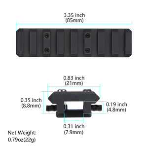 5/8 yuvası arka kapsam dağı teleskop dağı 21mm optik Sight bankası taktik av aksesuarları - Product Image 3