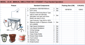 Simulador dental escuela estudiantes universitarios Sistema de práctica de entrenamiento modelo fantasma con modelos de dientes - Product Image 3