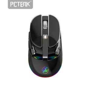 Programmier bare 2,4g Dual Wireless Wired DPI LED RGB Optische Treiber Gaming anpassen Software Maus Fall
