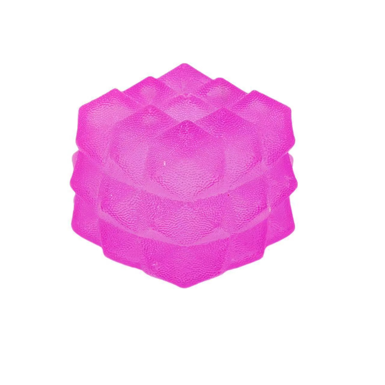 Frosted Rhombus Magic Cube (Purple) - Packaged in OPP Bag
