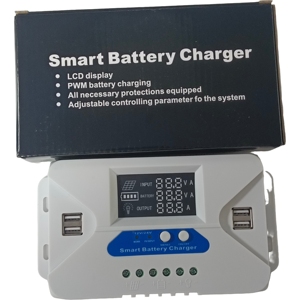 Neuankömmling 30A Smart Solar Laderegler PWM 12V/24V 4USB Ausgang Off Grid PWM Solar <span class=keywords><strong>Controller</strong></span> LCD-Display
