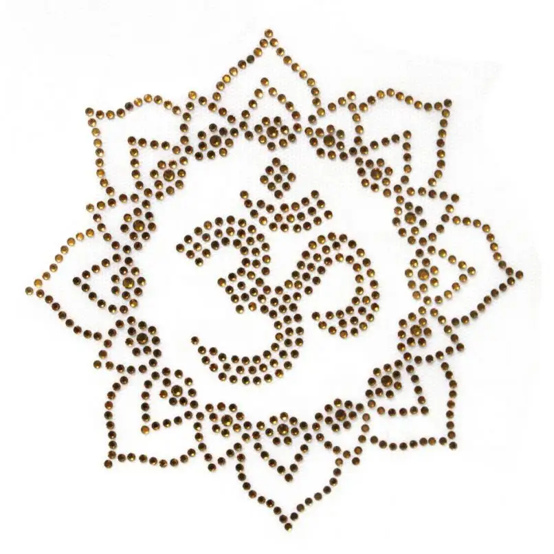 Coussin de tatouage personnalisé OM, motif Lotus, réparation rapide, strass, méditation bouddhiste