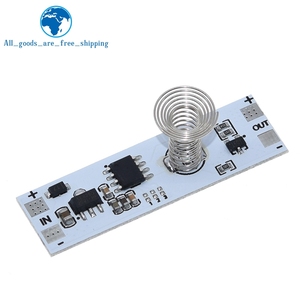 DC 12V <strong>Capacitive</strong> <strong>Touch</strong> <strong>Sensor</strong> Switch Coil Spring Switch <strong>LED</strong> Dimmer Control Switch 9-24V 30W 3A for S Light Stripmart Home <strong>LED</strong> - Product Image 4