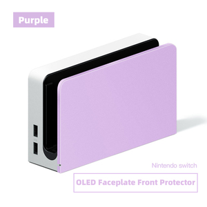 Fabrika özel Shell kılıf Nintendo anahtarı OLED konsolu ön koruyucu Faceplate TV Dock bankası kapak yedek kabuk - Product Image 5