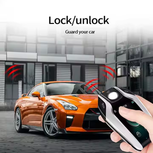 オールインワンユニバーサルスマートカーキーPKEキーレスエントリーと12VデジタルLEDディスプレイ自動ロック解除LCD画面BMW用 - Product Image 3