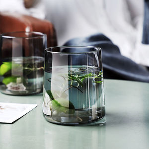 简约七彩水杯酒店民俗七彩饮料杯高美250毫升酒杯 - Product Image 1