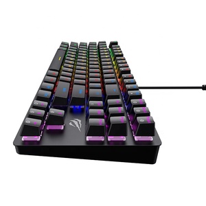 Kb869L Havit macchina da scrivere tastiera meccanica LED Usb Gamer Led Computer cablato Laptop 87 tasti tastiera da gioco meccanica Rgb - Product Image 5