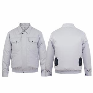 • جاكيت عمل خارجي للرجال ملابس ساخنة بدلة تكييف هواء تبريد مع مروحة تبريد تعمل بالبطارية - Product Image 3