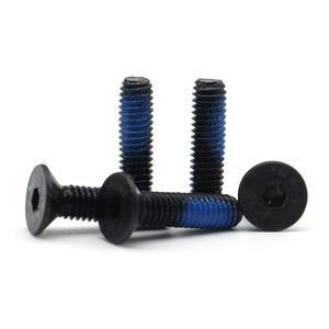 Naylon Pin yama ile özelleştirilmiş vida 304 M2 2.5 3 tam makine iplik Hex soket Anti gevşek vida ile naylon yama vida - Product Image 6