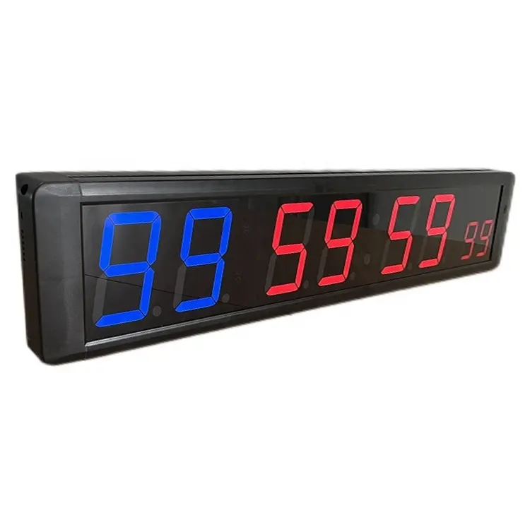 Orologio da parete a LED a 8 cifre grande Timer Tabata orologio sportivo Timer da palestra con Crossfit remoto