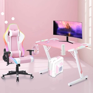 Популярный в Таиланде игровой стол rgb, офисный розовый стол, компьютерный стол с сильной функцией в структурном дизайне для девочек, подходит для дома - Product Image 2