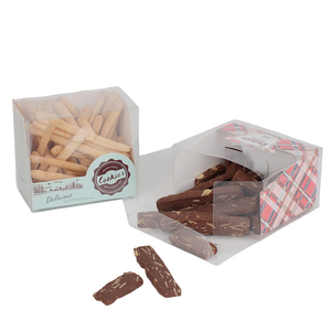 Chất lượng cao đẹp Giấy Bánh quy hộp bánh hộp bánh container trong suốt Cookie bao bì hộp - Product Image 2
