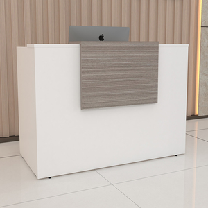 Bán buôn bàn tiếp tân đồ nội thất văn phòng phía trước bàn tiếp tân Walnut Màu tiếp tân bàn văn phòng - Product Image 2