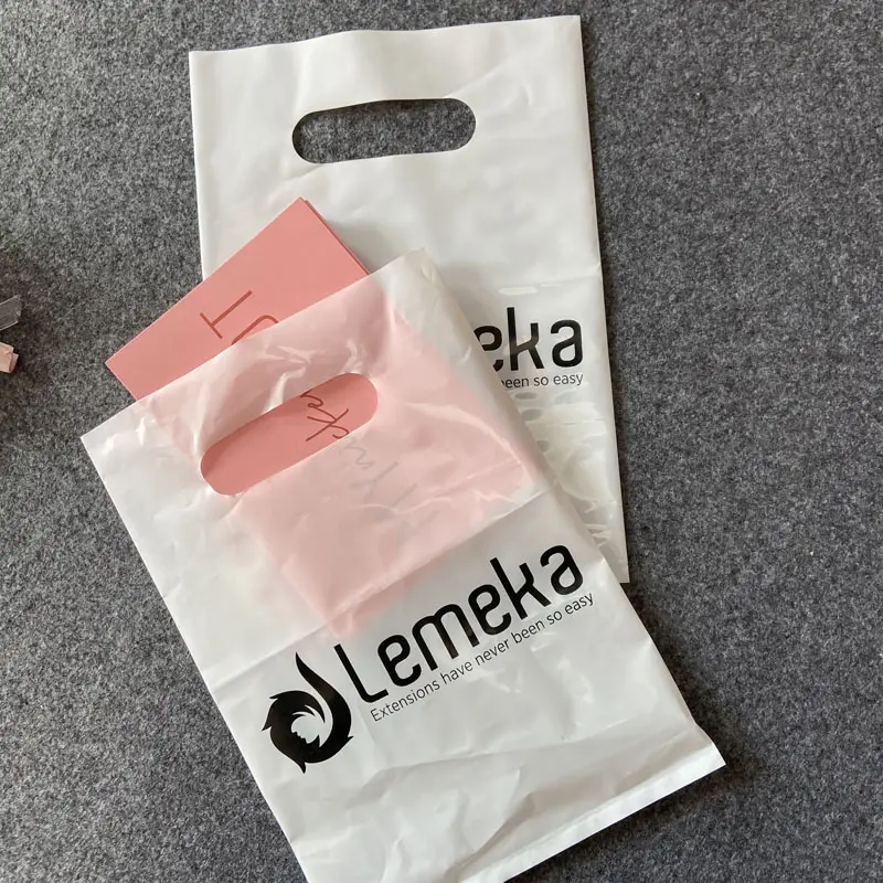 High Quality HDPE/LDPE Die Cut Plastic Bag Custom Shopping Plastic Bag For Wholesale With Own Design