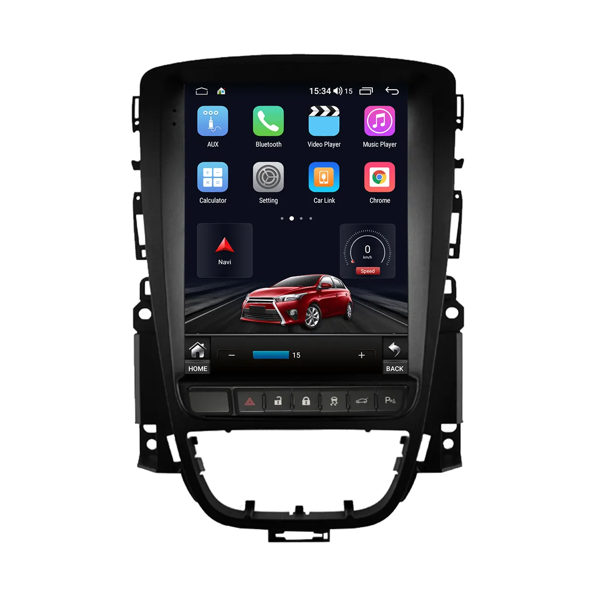 Rádio de carro RUISO Android Car Player para Opel Astra J Vauxhall Holdden para Buick Verano GPS auto carplay para Tesla Tela Vertical