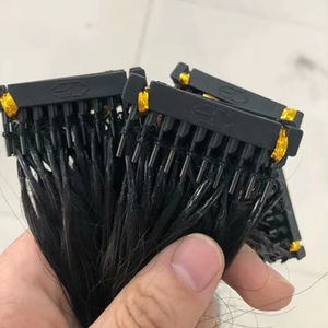 ספק ייצור חדש 100 רוסי בתולה אדם בעבודת יד 6d-3 שיער כפול נמשך כל הצבעים ישר 6d שיער