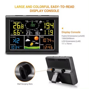 HEDAO FT0382 LCD Display Weather Station With Anemometer High Performance WiFi Thermometer <strong>Forecast</strong> - Product Image 6