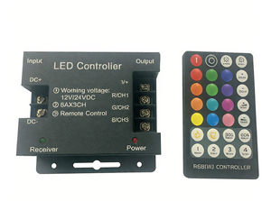 Iron Shell RGB-Controller für RGB RGBW DC 12V 24V COB LED-Fernbedienung 3 Kanäle Bunte Lichter mit Blitze ffekt - Product Image 2