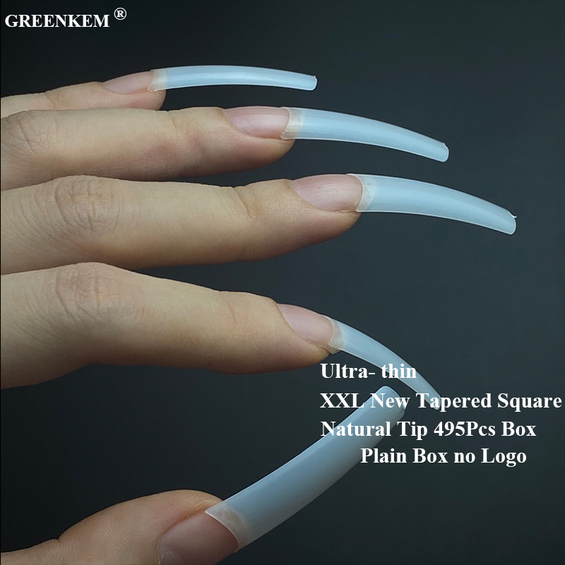 XXL nuova scatola quadrata affusolata 495 pz naturale