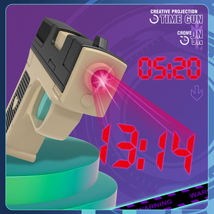 Cao Số Lượng New Trò Chơi Ưa Thích Nhỏ LCD Thời Gian Ánh Sáng Súng Kỹ Thuật Số Đồng Hồ Chiếu Thời Gian Súng Đồ Chơi Cho Trẻ Em - Product Image 4