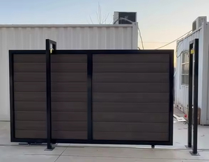 Tùy chỉnh Trung Quốc WPC cổng chính nặng thép tự động WPC cửa trượt điều khiển từ xa con lăn cổng động cơ - Product Image 2