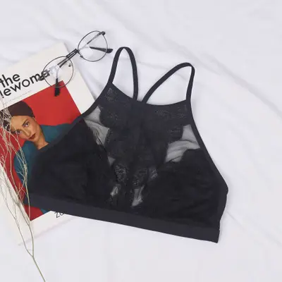 VK521-Wholesale Français Bralette sexy rétro Français ultra-mince sans jantes soutien-Gorge une pièce sans éponge, français sous-vêtements