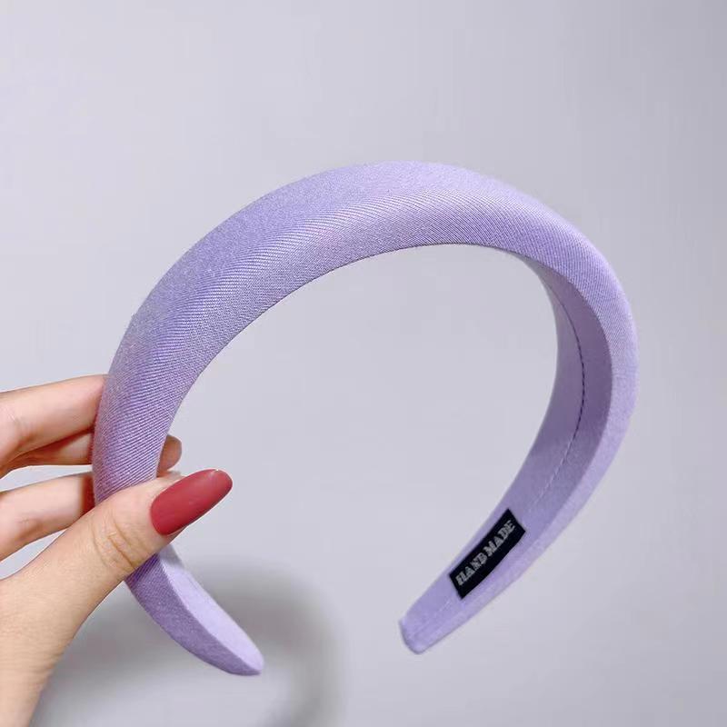 Diadema de esponja violeta claro