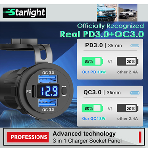 Free Sample 3 in 1 <strong>12</strong> Volt Cigarette Lighter Plug Car Power Outlet Usb Cigarette Lighter <strong>Socket</strong> - Product Image 2