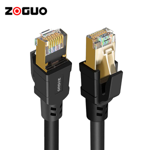 High Quality Cat8 Ethernet LAN <strong>Cable</strong> Tester Black PVC Jacket Communication <strong>Network</strong> Power <strong>Cable</strong> Available <strong>in</strong> 1m 5m Lengths Copper - Product Image 4