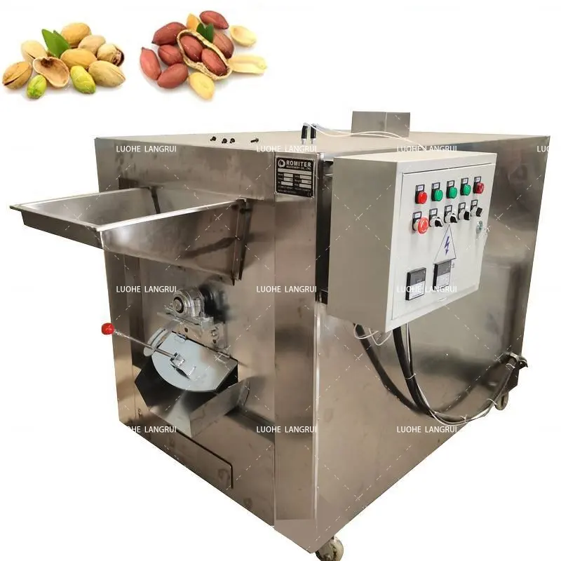 Machine automatique de torréfaction de noix de fève de cacao de conception nouvelle machine de torréfaction d'arachide machines de torréfaction de châtaigne de cajou