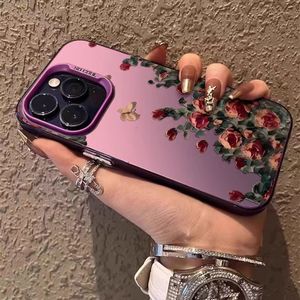 ローズ携帯電話ケースIMD 3 in 1ケースiPhone 14 15 16 Pro 17 Pro Max 17耐空防PCカバー - Product Image 5