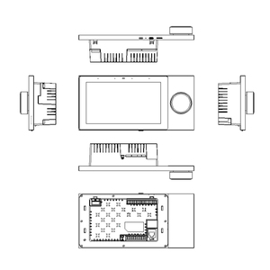 2024新しいタイプ7インチAndroid 11 2ゾーン8スピーカー出力アンプTUYAzigbeeゲートウェイスマートコントロールパネルウォールアンプ - Product Image 2