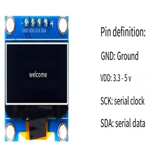 0.96 &quot;Blue Yellow Blue Dual <strong>Color</strong> White I2C IIC Communication <strong>Display</strong> OLED <strong>LCD</strong> Screen <strong>Module</strong> - Product Image 3