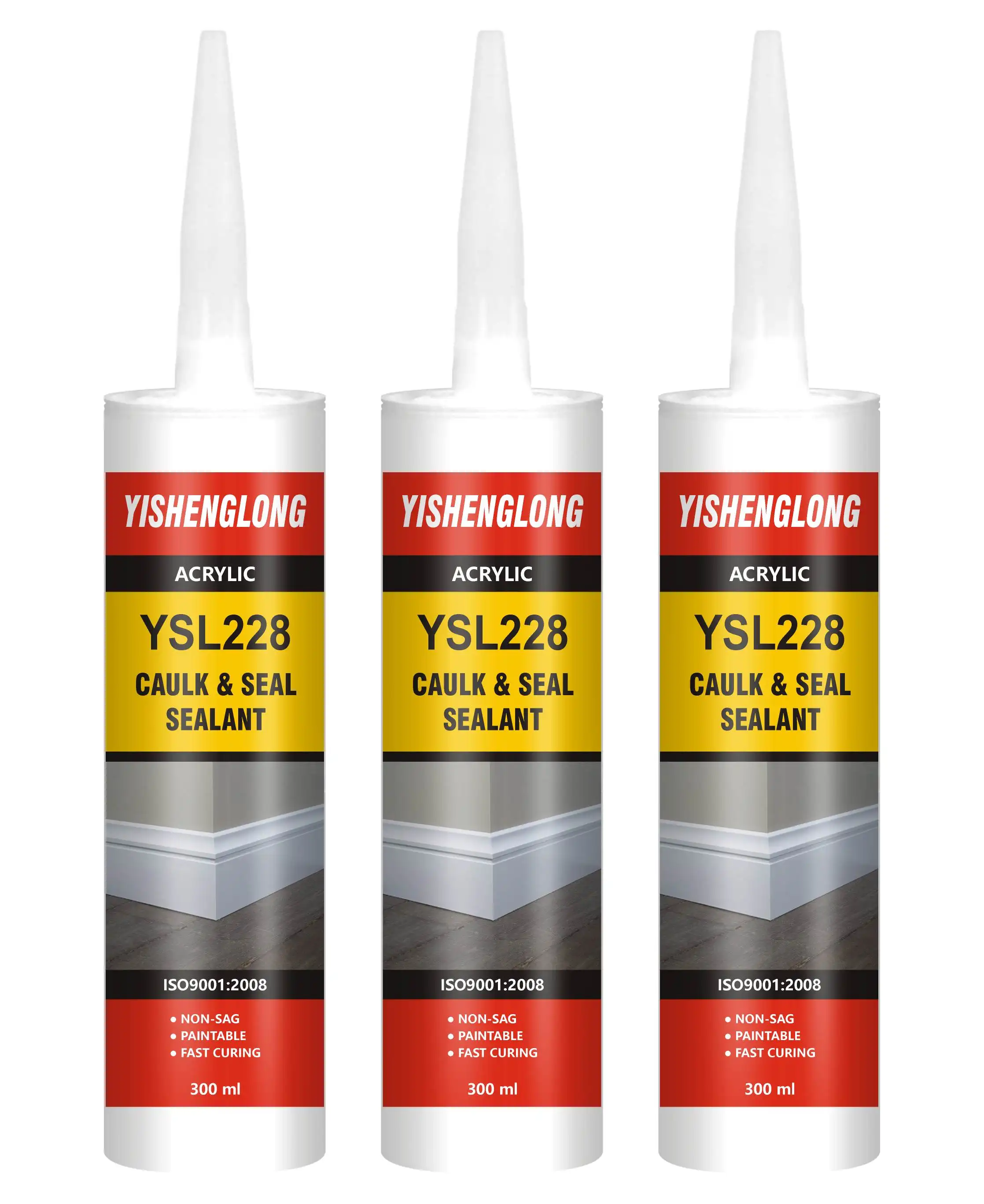 Yislon khả năng chịu nhiệt lỏng Đèn pha vữa Glass dính Acrylic Sealant keo