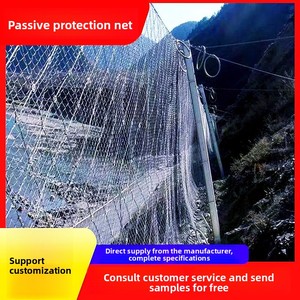 ตาข่ายป้องกันแบบพาสซีฟ ปรับแต่งได้ตามความต้องการ เทคนิคการจีบแบบหกเหลี่ยม สำหรับป้องกันหินตกจากเนินลาดชัน ใช้กับรั้ว ผลิตจากโรงงาน - Product Image 4