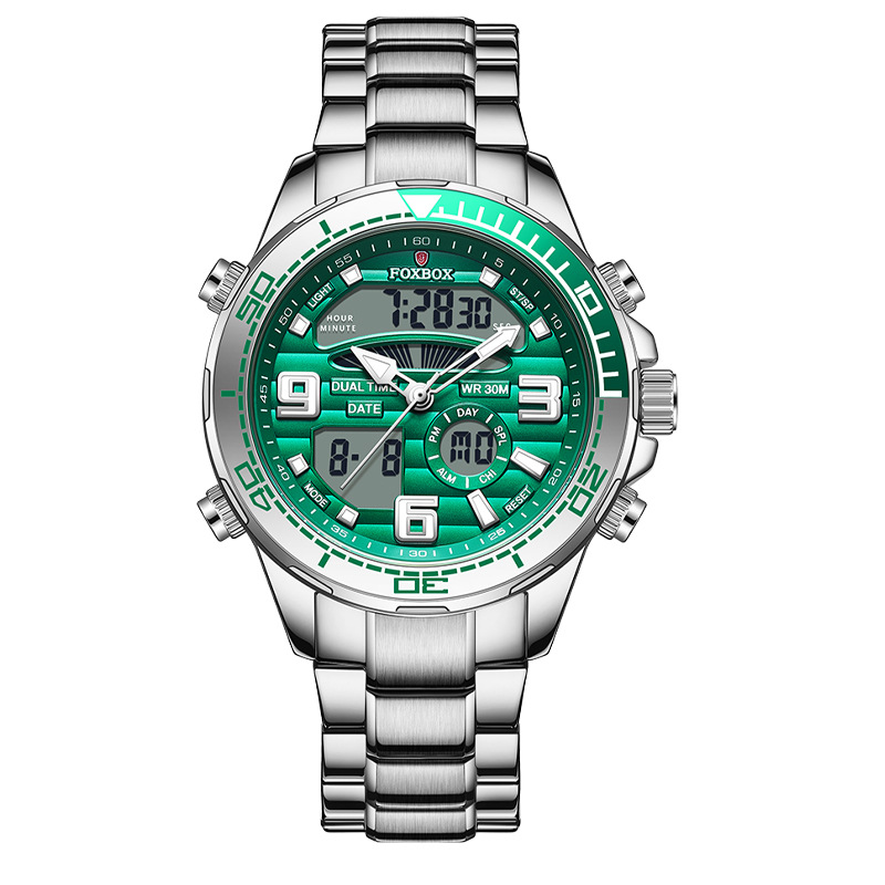 3 silver green
