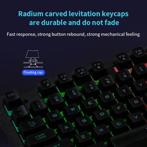 Teclado y ratón con cable para jugadores profesionales, nuevo modelo de tendencia, combo de teclado y ratón para juegos de ordenador, pc y portátil Multimedia