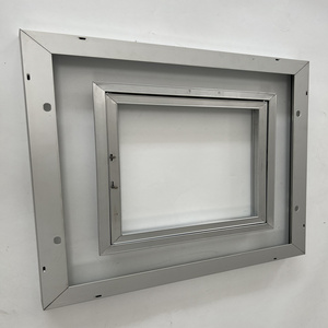 OEM ODM kundenspezifischer schwerlasthängender neigungsfensterrahmen kommerzieller/architektonischer aluminium-thermo-break-projektauslass-fensterrahmen - Product Image 2