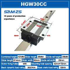 HGH系列数控Machines-HGH15CA用高装配线性滑块导轨钢轴承模型HGH20CA/HA HGH25CA/HA - Product Image 3