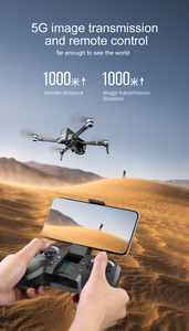 K1专业全球定位系统5g迷你无人机，带高清摄像头4k无线FPV 1公里距离光流遥控无人机无刷折叠式四轴飞行器RTF Dron - Product Image 4