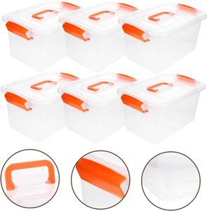 家用耐用盖子可堆叠塑料储物盒整理容器 - Product Image 2