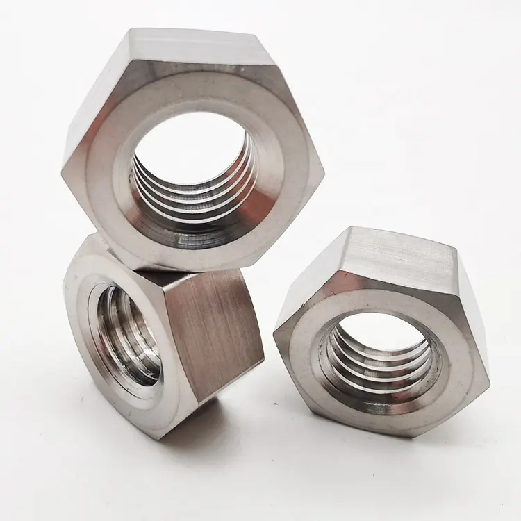 Vendas de fábrica, gr5 din934 porca hexagonal de titânio m6 m8 m10